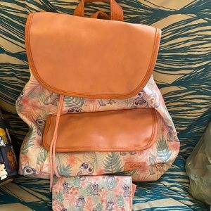 Disney Loungefly Stitch Backpack and Wallet